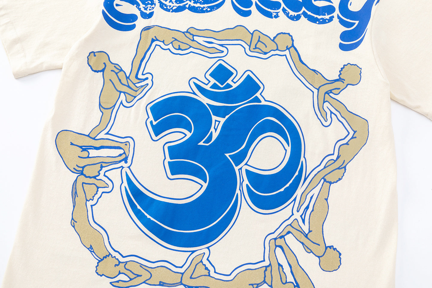Hellstar Yoga School of Enlightenment Graphic Tee Cream Blue