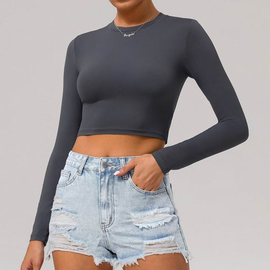 Lululemon Cropped Long Sleeve Training Top