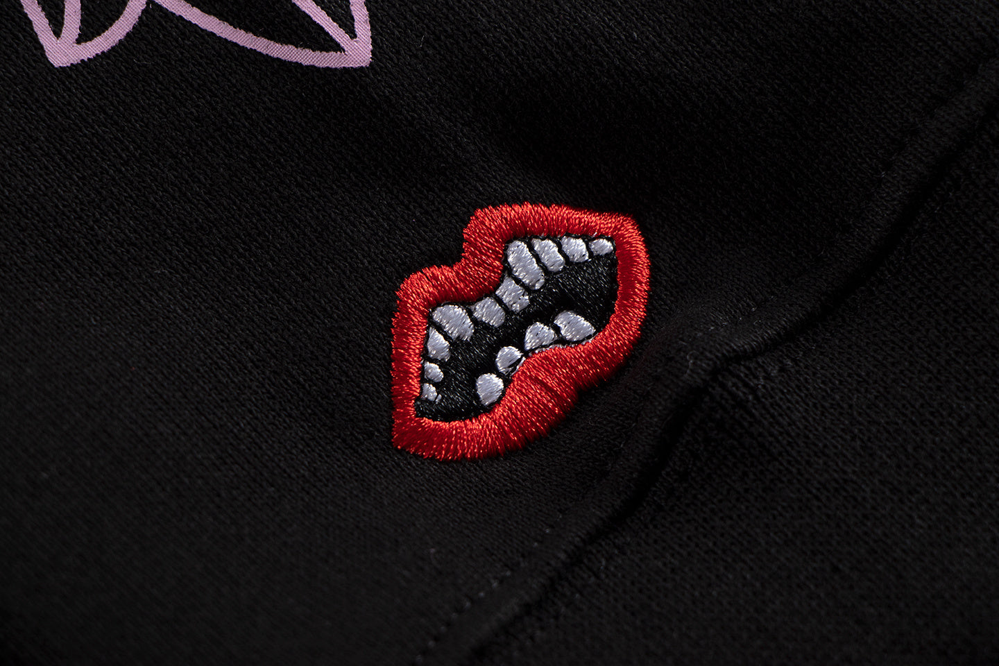 Chrome Hearts x Comme des Garçons Hoodie – Black/Pink (Rare Collab)