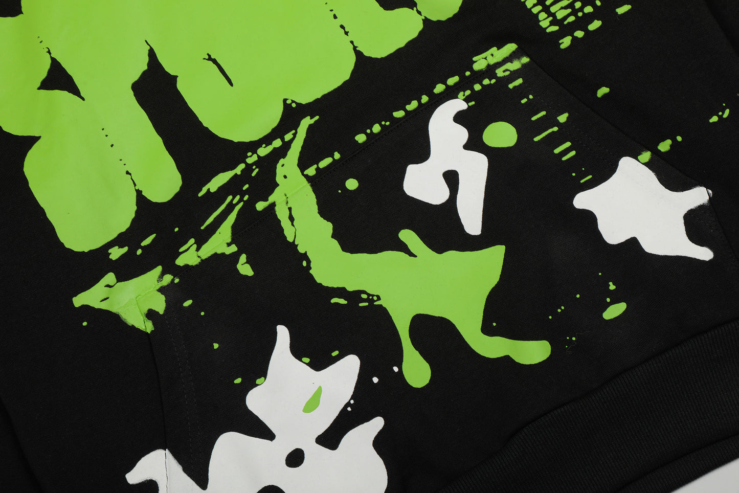Sp5der Spe5der Web Graphic Hoodie Black Green Streetwear