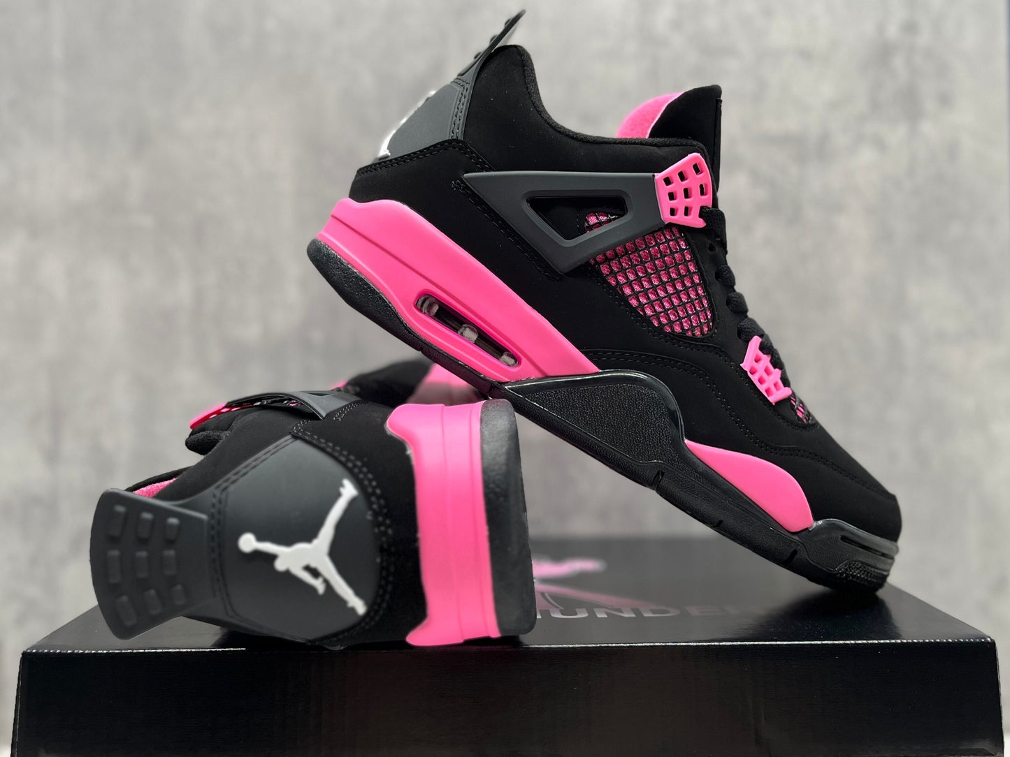Air Jordan 4 Retro GS “Hyper Pink” (Black/Hyper Pink) “pink panthers”