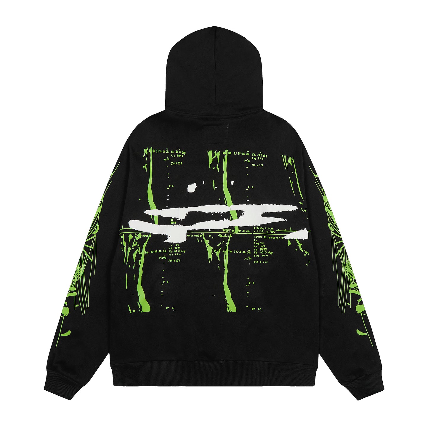 Sp5der Spe5der Web Graphic Hoodie Black Green Streetwear