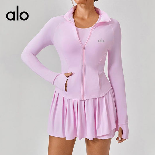 Alo Yoga Sculpt Zip Performance Jacket – Pink