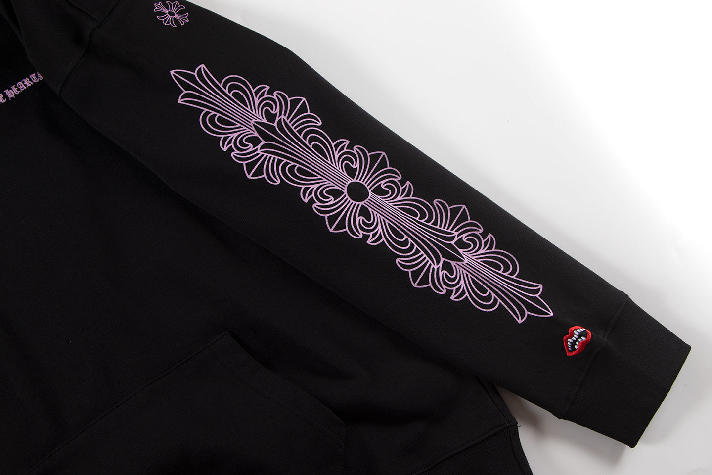 Chrome Hearts x Comme des Garçons Hoodie – Black/Pink (Rare Collab)
