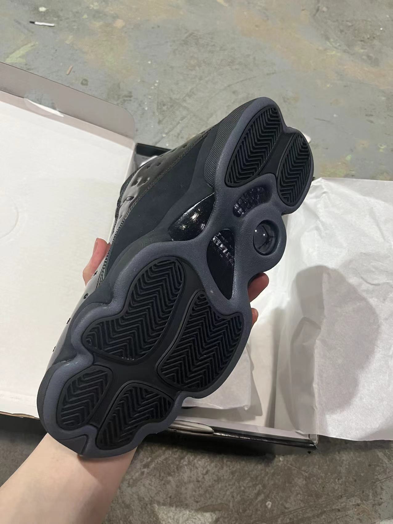 Air Jordan 13 “Cap and Gown” (Triple Black Patent)