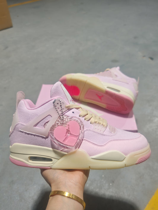 Air Jordan 4 Retro SE GS “Seafoam Pink” – Sail Canvas Sneakers