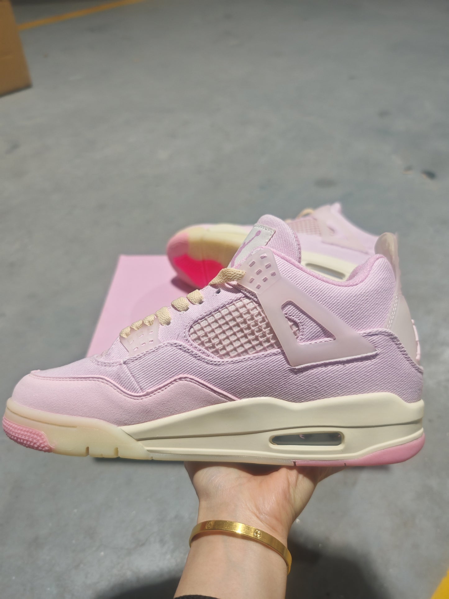 Air Jordan 4 Retro SE GS “Seafoam Pink” – Sail Canvas Sneakers