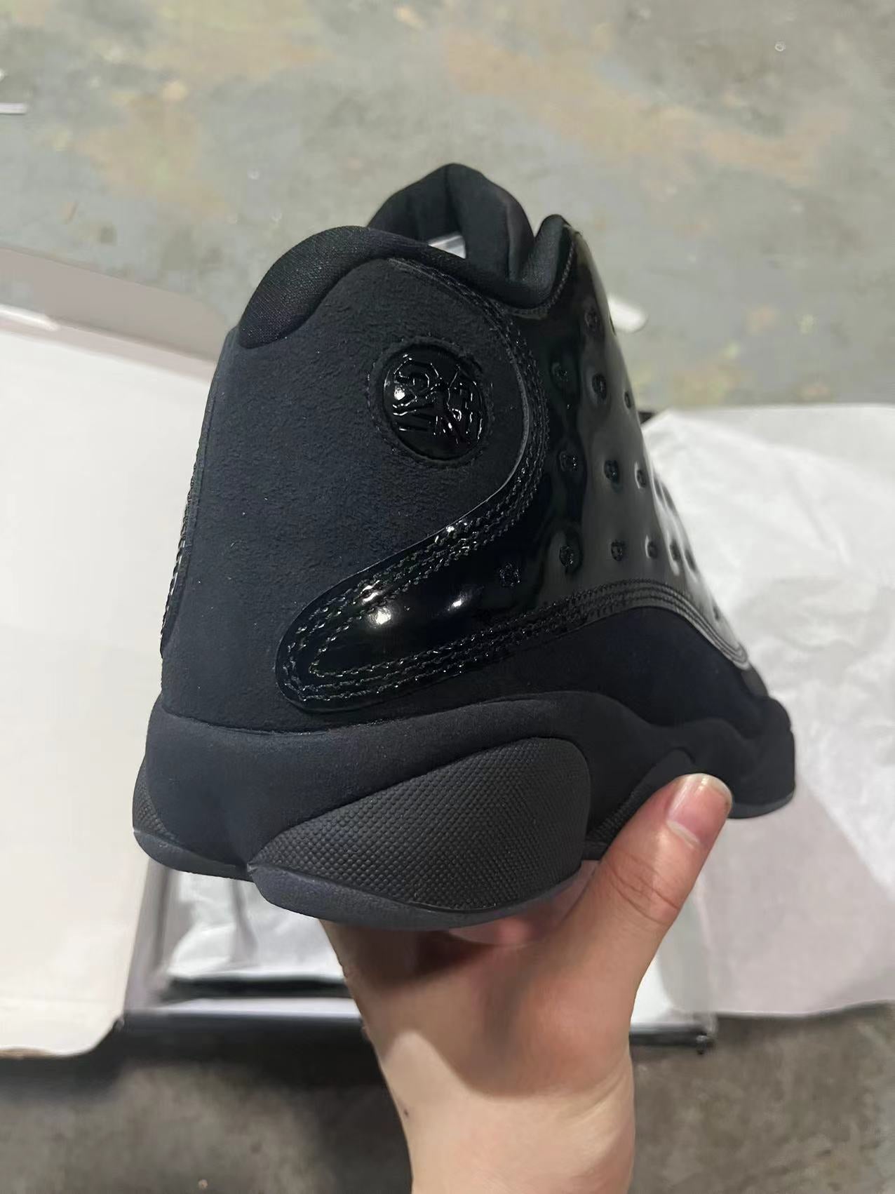 Air Jordan 13 “Cap and Gown” (Triple Black Patent)